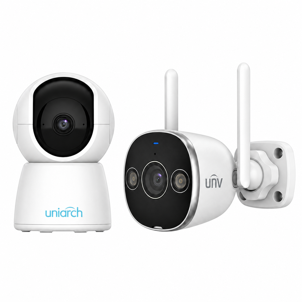 Kit Seguridad Wi‑Fi Interior + Exterior Uniarch