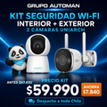 Kit Seguridad Wi‑Fi Interior + Exterior Uniarch