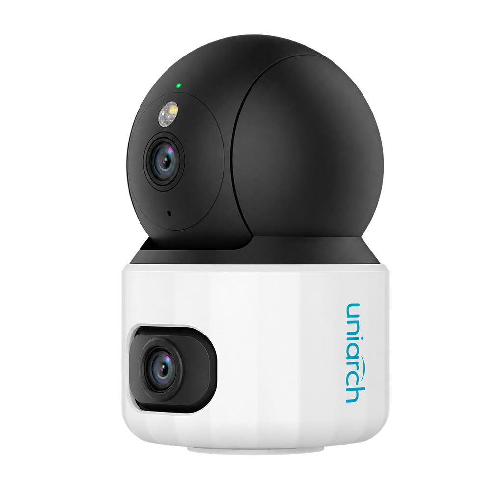 Uho-S3S-M33D - Cámara PT IP Wi-Fi 3MP+3MP 4.0mm IR 10Mts Dual-Lens Interior Mic Botón Uniarch - imagen 1
