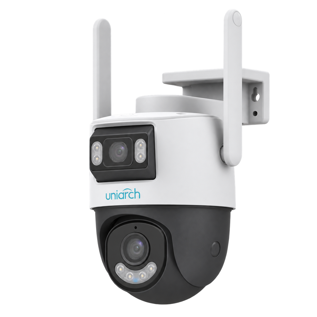 Uho-P2S-M55F34 - Cámara PT IP Wi-Fi 5MP+5MP IR 30Mts Dual-Lens Mic Uniarch - imagen 1