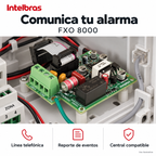 Módulo telefónico Intelbras FXO 8000: ejemplo de uso y funciones principales. Imagen ilustrativa.