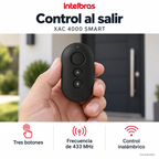 Control remoto Intelbras XAC 4000 SMART: ejemplo de uso y funciones principales. Imagen ilustrativa.