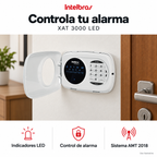 Teclado LED Intelbras XAT 3000 LED: ejemplo de uso y funciones principales. Imagen ilustrativa.