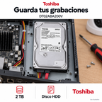 Disco duro Toshiba 2 TB DT02ABA200V: ejemplo de uso y funciones principales. Imagen ilustrativa.