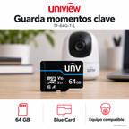 Tarjeta de memoria Blue Card 64 GB TF-64G-T-L: ejemplo de uso y funciones principales. Imagen ilustrativa.