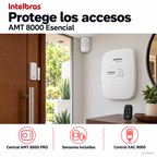 Kit de alarma Intelbras AMT 8000 Esencial: ejemplo de uso y funciones principales. Imagen ilustrativa.